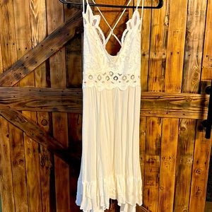 White summer or beach dress